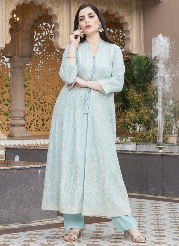 Gown - Cotton with Work - Image 2
