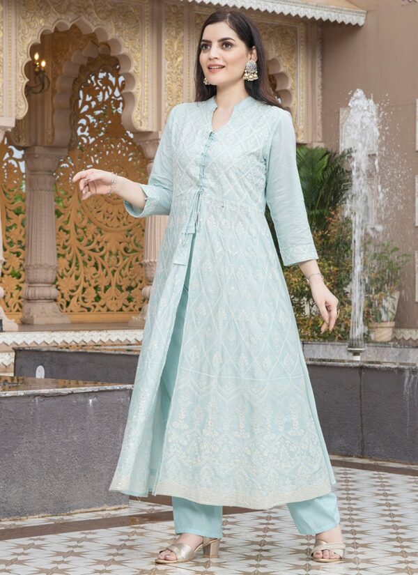 Gown - Cotton with Work - Image 11