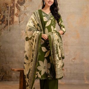🌿 Premium Cotton 60-60 Kurti Set 🌿